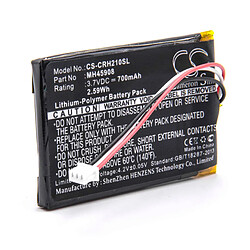 vhbw Batterie remplacement pour Corsair MH45908 pour casque audio, écouteurs sans fil (700mAh, 3,7V, Li-polymère)