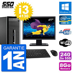 PC Tour HP ProDesk 400 G1 Ecran 27" i3-4130 RAM 8Go SSD 240Go Windows 10 Wifi · Occasion 