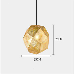 Acheter Universal Lustre en acier inoxydable en métal à facettes neuf lampes éclairage géométrique salle à manger chambre escalier lustre