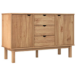 Maison Chic Buffet,Meuble de Rangement,commode pour salon,Cuisine OTTA 113,5x43x73 cm Bois massif de pin -MN82405