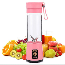 Universal Presse-agrumes électrique portable, mixeur à smoothies rechargeable, mini-mixeur à fruits USB, extracteur de fruits, milkshake alimentaire, multimoteur | presse-agrumes (rose)