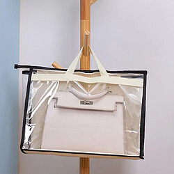 Organisateur De Sac à Main Pour Armoire Penderie Contenant De Rangement Transparent Beige L