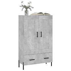 Avis Maison Chic Buffet,Meuble de Rangement,commode pour salon,Cuisine gris béton 69,5x31x115 cm bois d'ingénierie -MN52201