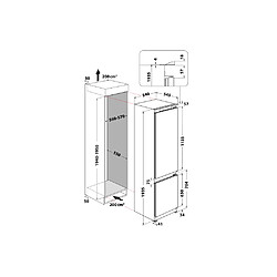 Whirlpool ART 9812 SF1 fridge-freezer pas cher