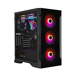 GAMDIAS Boitier Moyen Tour ATX Talos E2 Elite RGB avec panneaux vitrés (Noir) Gamdias Boitier Moyen Tour ATX Talos E2 Elite RGB avec panneaux vitrés (Noir)