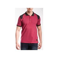 Polo renforcé RICA LEWIS - Homme - Taille XL - Stretch - Bordeaux - WORKPOL