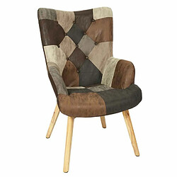 Paris Prix Fauteuil Patchwork Helsinki 100cm Marron