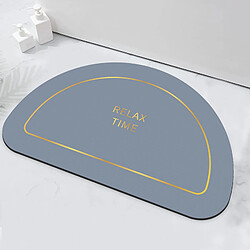 LUUCOZK Tapis de bain antidérapants, absorbants, à séchage rapide, décoration de salle de bain, heure du bain, bleu brume-50x80cm 