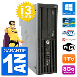 PC HP WorkStation Z210 SFF Core i3-2100 RAM 8Go Disque 1To Windows 10 Wifi · Occasion 