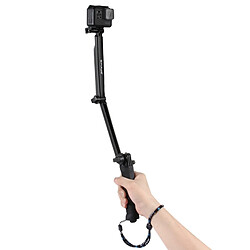 Wewoo Monopied multifonction de longue durée Selfie-stick pliable avec poignée Grip pour GoPro HERO5 Session / 5/4 Session / 4/3 + / 3/2/1, Appareils photo de sport Xiaoyi, Longueur: 20-58 cm pas cher