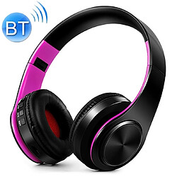 Wewoo Casque sans fil Sport pliant Stéréo Musique Bluetooth Téléphones Écouteurs Prise en charge Carte TF (Rose Rouge) 