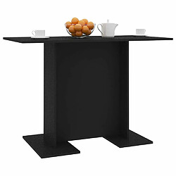 Acheter vidaXL Table de salle à manger Noir 110 x 60 x 75 cm Aggloméré