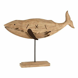 Paris Prix Statuette Déco en Bois Baleine 74cm Naturel