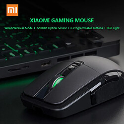 Acheter Universal Souris sans fil pour ordinateur de jeu Souris de jeu filaire RGB 2.4G 7200dpi Portable Laptop Desktop Desktop Mouse pour DOTA Gamer Mouse(Le noir)