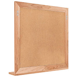 Acheter vidaXL Miroir mural 55x55 cm Bois massif de noyer