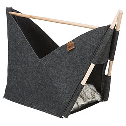 TRIXIE Cachette pour chat Elise 63x44x30 cm Feutre Anthracite