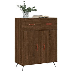 Avis Maison Chic Buffet,Meuble de Rangement,commode pour salon,Cuisine chêne marron 69,5x34x90 cm bois d'ingénierie -MN65186