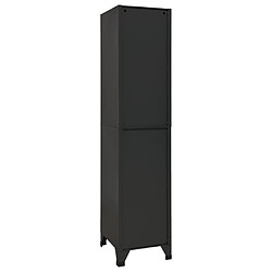 Acheter vidaXL Armoire à casiers Anthracite 38x45x180 cm Acier