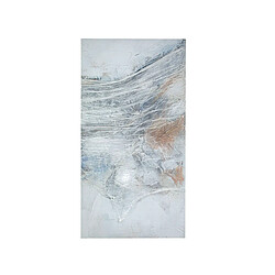 Cadre Huile Romimex Blanc Beige Gris Toile Abstrait 60 x 120 x 4 cm 