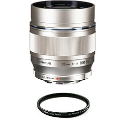 OLYMPUS 75MM F1.8 Silver + HOYA 58mm PRO 1D Protector 