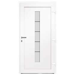 Acheter vidaXL Porte d'entrée Aluminium et PVC Anthracite 110x210 cm