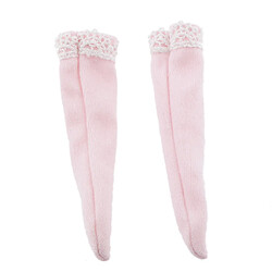 1/6 Rose Bas Chaussettes Dentelle Pour BJD Blythe Poupées Vêtements Accessoires