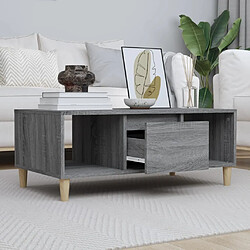 vidaXL Table basse Sonoma gris 90x50x36,5 cm Bois d'ingénierie