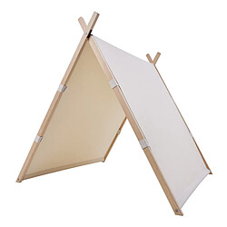 SUNNY Como - Tente Tipi Couleur Crème, Chambre Bebe Tipi | Tipi Tente à partir de 2 ans | Tipi chambre, 100 % coton naturel | Tente de Jeu en bois FSC 100 % | Tipi Intérieur 107 cm x 123 cm