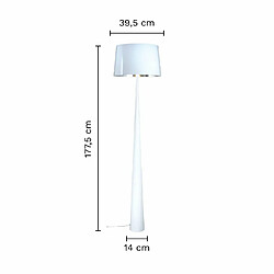 Aluminor Lampadaire salon Lampadaire TOTEM Blanc