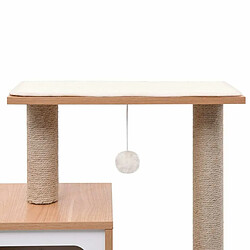 Acheter Arbre à chat,niche pour chat avec tapis à gratter en sisal 82 cm -MN32263