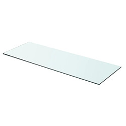 vidaXL Panneau pour étagère Verre transparent 70 x 25 cm 