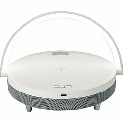 Avis Enceinte Bluetooth lumineuse 5W - LTC - SMOOTH-LIGHT - Avec fonction chargeur a induction et kit main libre - Blanc et gris