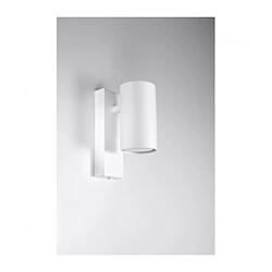 Luminaire Center Spot Utti Single Acier blanc 1 ampoule 15cm