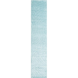 Vidal Tapis de couloir en laine 396x81 bleu Darya