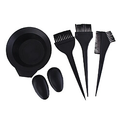 Kit Outil de Coloration des Cheveux Brosse Bol Peigne - Noir