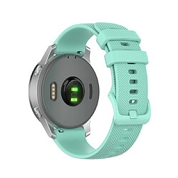 Wewoo Bracelet pour montre connectée de remplacement Smartwatch en silicone Garmintaille 18 mm universel vert menthe