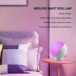 Acheter Universal WiFi Lampe de table intelligente LED Protection des yeux Lumière de lecture couleur intelligente Contrôle vocal Lampe de table LED Lumière de nuit décorative | Lampe de table LED(blanche)