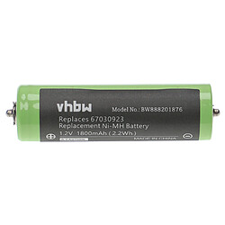 vhbw Batterie compatible avec Braun TriControl, 5739 rasoir tondeuse électrique (1800mAh, 1,2V, NiMH) 