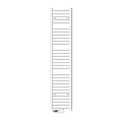 ECD Germany Radiateur de Salle de Bain - 300 x 1800 mm - Blanc - Droit avec Raccordement Latéral - Radiateur Chauffage de Serviettes -Remplacement Sèche Serviette Salle de Bain