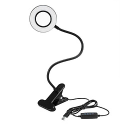 Universal Lampe de lecture USB flexible à LED dimmerable à côté de la lampe de table de lit (noire) 