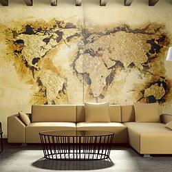 Paris Prix Papier Peint Gold Diggers' Map of the World II 450x270cm 