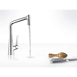 Avis Mitigeur de cuisine HANSGROHE Metris M71 , avec douchette extractible 2 jets chromé - 14820000