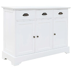 Maison Chic Buffet,Meuble de Rangement,commode pour salon,Cuisine avec 3 portes MDF et Bois de pin 105x35x77,5 cm -MN16837