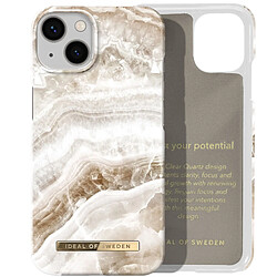 iDeal of Sweden Coque pour iPhone 13 Design Luxe Ultra fine Clear Quartz Blanc 