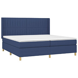 Avis Maison Chic Lit Adulte - Lit simple Lit à sommier tapissier avec matelas moelleux - Meuble de Chambre - Bleu 200x200 cm Tissu -MN68958