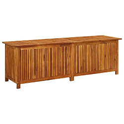 Helloshop26 Coffre boîte meuble de jardin rangement 175 x 50 x 58 cm bois d'acacia solide 02_0013013 