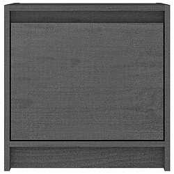 Acheter Maison Chic Table de chevet Table de Nuit Meuble de Rangement Gris 40x30,5x40 cm Bois de pin massif