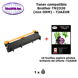 TN2320 - Toner compatible Brother DCPL2500 , DCPL2500D , DCP L2500 , L2500D +10 papiers photos A6 brillantes -T3AZUR 