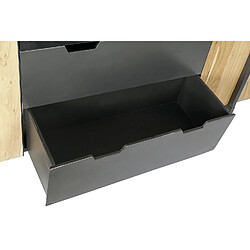 Avis Pegane Buffet meuble de rangement en acacia coloris naturel / noir et métal -Longueur 195 x Hauteur 90 x Profondeur 40 cm