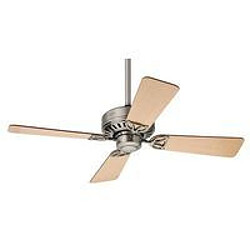 Hunter Ventilateur Bayport 107cm Chromé Erable Cerisier